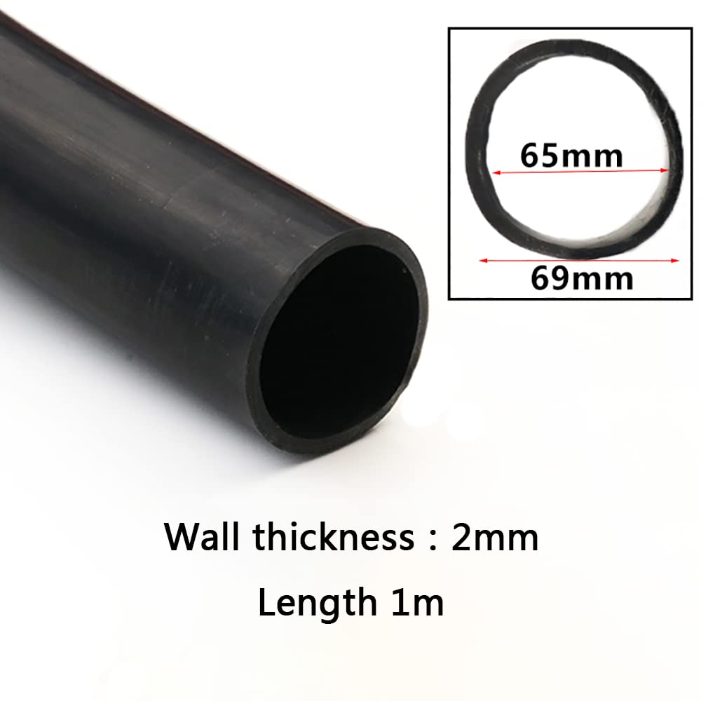 Tubo in silicone MIFANI, diametro interno 65 mm, diametro esterno 69 mm, lunghezza 1 m, 1 pezzo