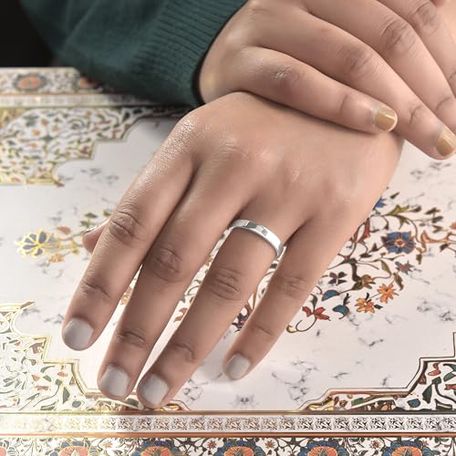 Image of Sechi 925 Sterling Silver Plain Customized Band Ring for Mens and Women | 925 Stamped Stacking Thumb Finger Ring Boys & Girls | Gift for him her | Chandi Ring | Thumb Ring |Unisex Jewellery
