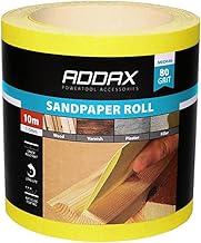 TIMCO 231999 - Rollo de papel de lija (grano 80, 115 mm x 10 m), color amarillo