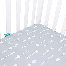Crib Sheets Fitted, 2 Pack Crib Sheet Fits for Standard Crib Mattress, Toddler Sheets for Baby Boys & Girl