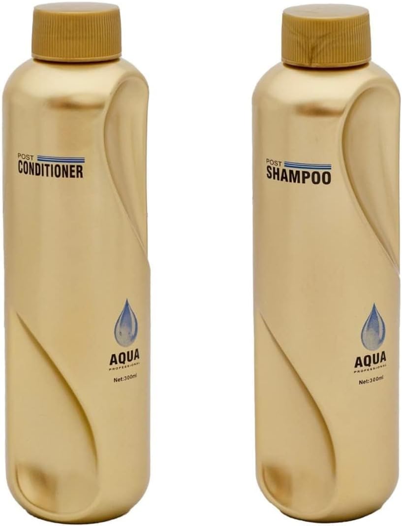 Aqua Gold Hair Treatment for Home Care Shampoo 300ml and Conditioner 300ml Combo Kit