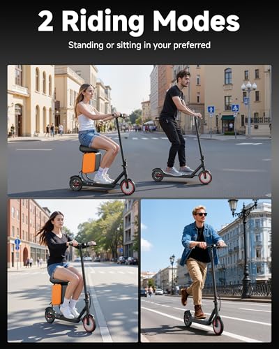 Folding Electric Scooter for Adults with Seat- 19MPH &