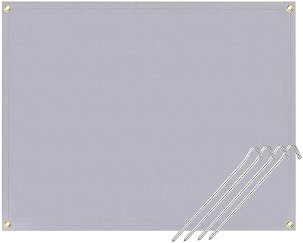 Amazon Nocnex スパッタシート 防火シート 焚き火シート 耐火シート 焚き火台シート 芝生保護 耐熱 防炎 耐火 防水 ガラス繊維制 縁取り加工 シリカコート ハトメ付き 4本のペグ付き 60 80cm Nocnex メンテナンスパーツ