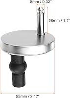 Vista 15 de uxcell 2 Set Toilet Seat Hinge Fixings, Hinge Bolt Screws Toilet Seat Fixings with 60mm/2.36" Base, for Top Fixing Bolt Expansion Screw Cover Buckle