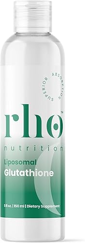 Rho Nutrition Glutatión liposomal suplemento líquido de glutatión de ultra alta absorción, apoya la desintoxicación natural, el sistema