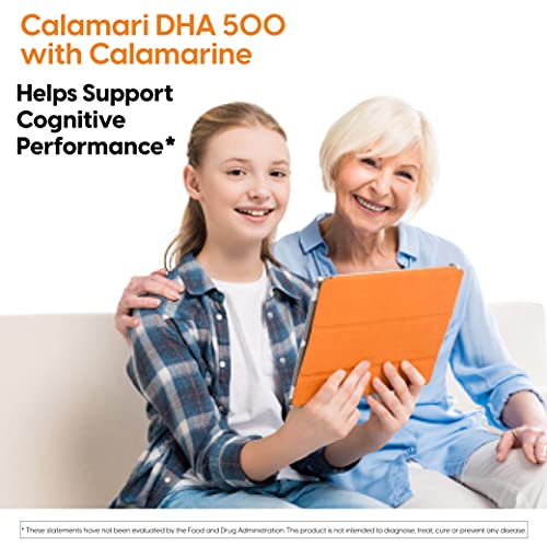 Doctor's Best Dha 500 With Calamarine, Supports Cognitive Performance, Cardiovascular, Cell, Tissue & Organs, 180 Softgels #TOP5