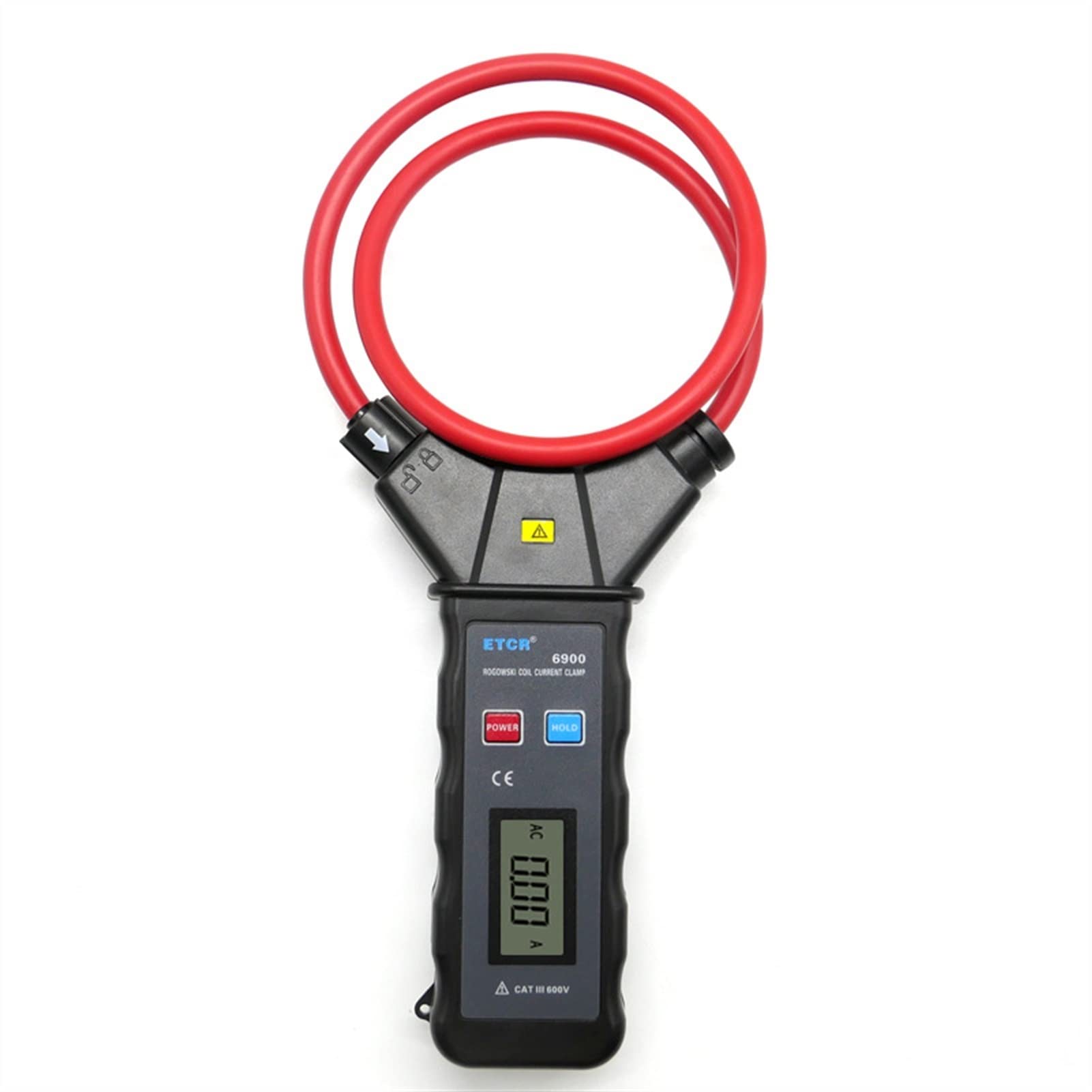 Compteur de serrage en ligne flexible High Creak Courant Enregistreur en ligne Flexible Compteur de pince de serrage numérique AC 0.00A À 999 9A EtCR6900
