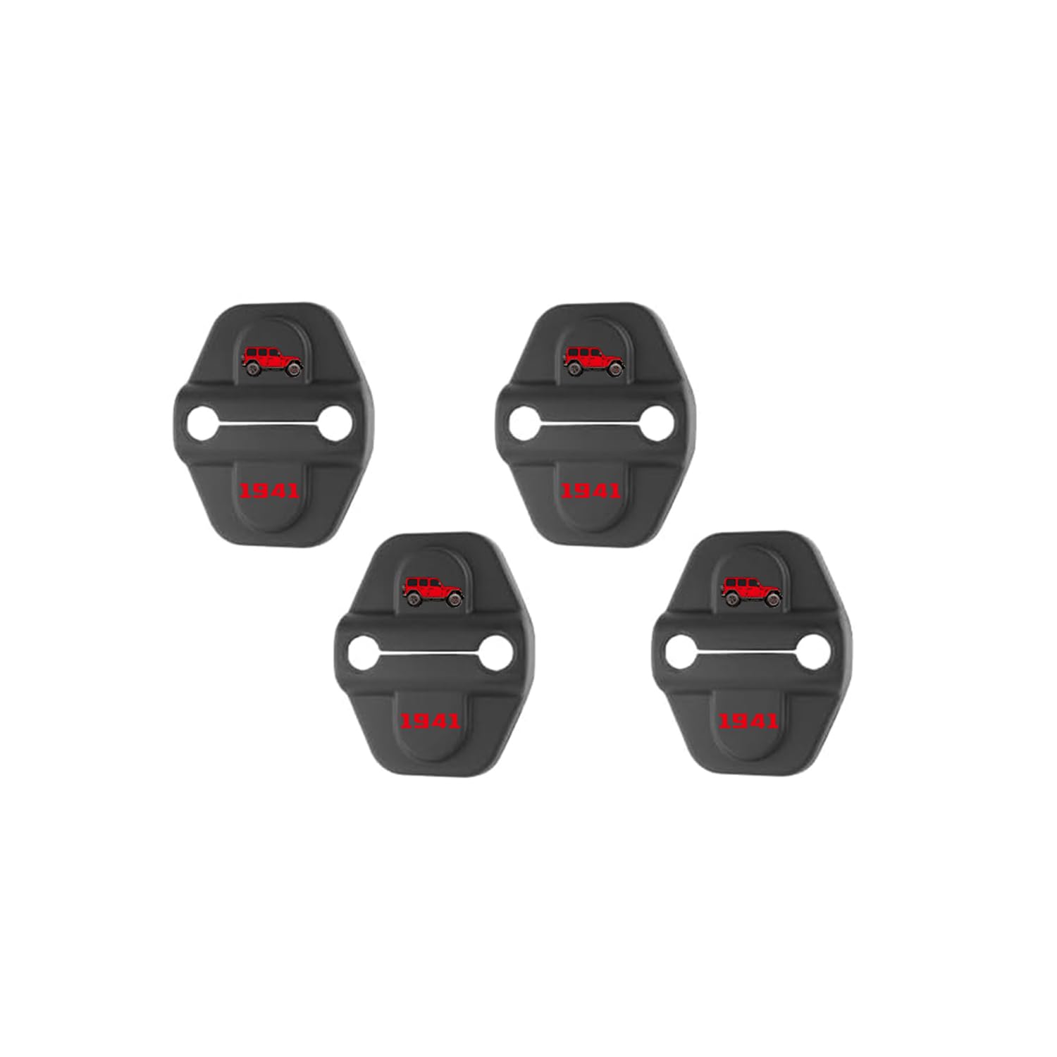 Car Door Lock Decoration Protector Latches Cover Compitable with 2018-2025 Jeep Wrangler JL JLU 4XE Unlimited Sahara Sports