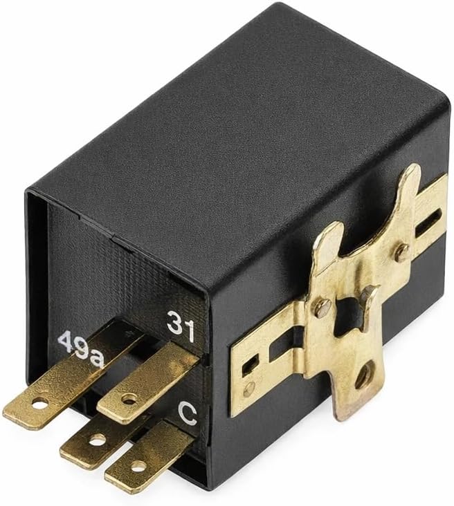 Genuine OEM Hazard Warning and Turn Signal Flasher 4-Prong Hazard Relay For BMW 2002 E12 E21 E23 E24 1600 1602 2002 2002tii 2800CS 3.0CS 320i 528i 530i 630CSi 633CSi 733i Bavaria 1967-1982