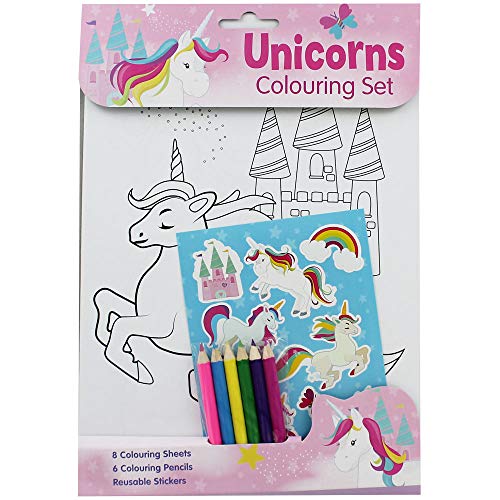 Unicorns Colouring Set