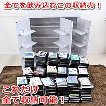 【新品・送料無料】DVDで最大４００収納可能ＤＶＤ・ＣＤ・コミック書棚 DVDで最大400収納 書棚ストッカー 本棚 ラック カラーボックス