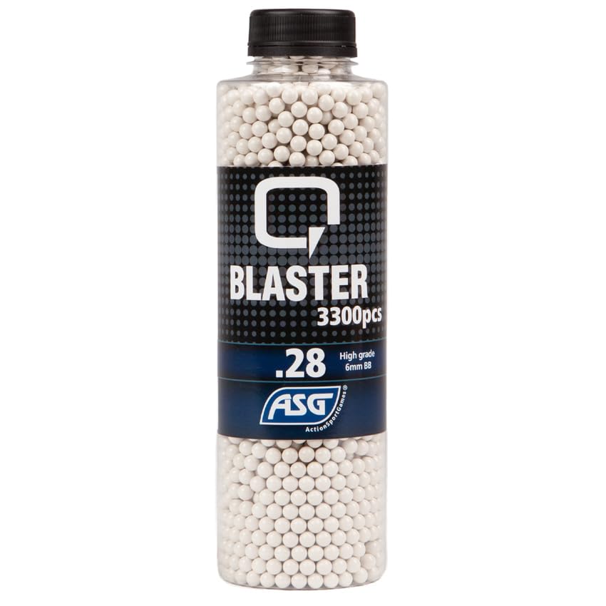 Munición de Airsoft ASG Q Blaster | Botella de 3300 Bolas de 0,28gr Calibre 6mm BB´s PVC