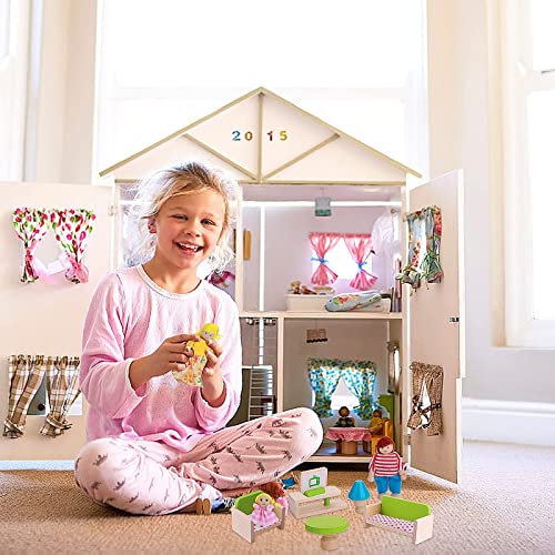 Cobee Mini set di mobili in legno per casa delle