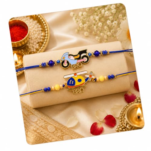 Image of TIED RIBBONS Rakhi for Kids - Pack of 2 Bracelet Rakhis for Kids Brother