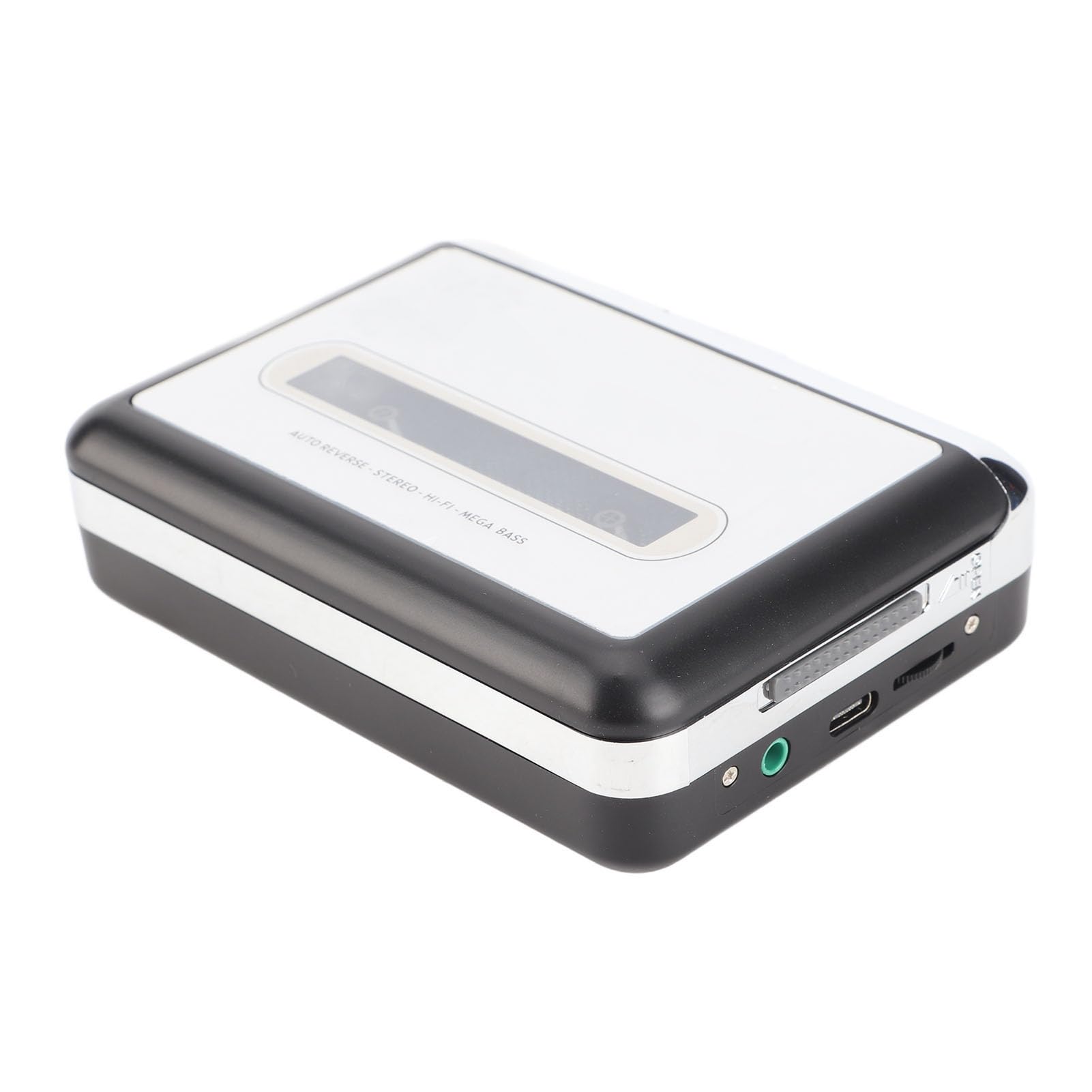 Kadimendium Konwerter Kasety Magnetofonowej USB na Komputer PC MP3 Switcher Converter + Plug and Play + Wyjście + Słuchawki, do Konwersji Kasety na Odtwarzacz Muzyczny MP3, Zasilany Przez USB, Nie