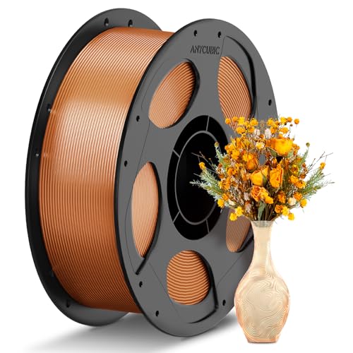 Image of ANYCUBIC PETG Filament 1.75mm, 3D Printer Filament, Translucent and Vibrant, Dimensional Accuracy + /- 0.02mm, Print with Most FDM 3D Printers, 1KG Reusable Spool, Semi-Clear Brown