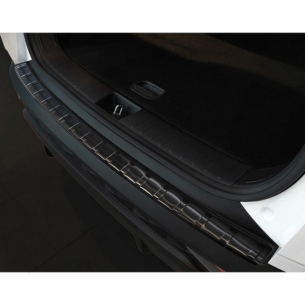 Avisa Schwarz Edelstahl Heckstoßstangenschutz Kompatibel Mit Hyundai Tucson 2020-2024 & Facelift 2024- 'Ribs'