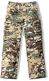 CQR Kids Youth Hiking Cargo Pants, Outdoor Camping Pants, UPF 50+ Quick Dry Regular Pants, Regular Driflex Utility Camo, 12