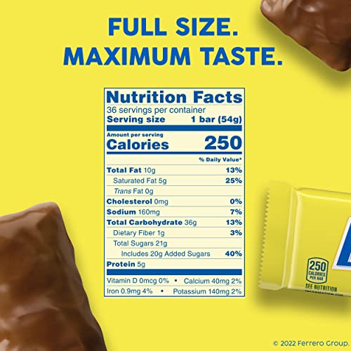 Butterfinger Chocolatey, Peanut-Buttery, Full Size Individually Wrapped Candy Bars, 1.9 Oz Each #TOP6