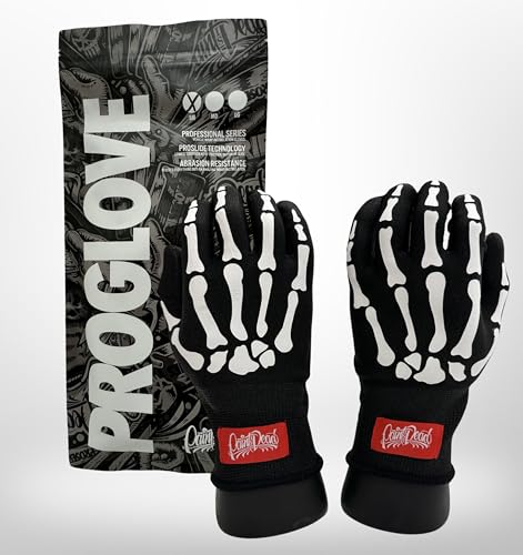 Paint is Dead PID ProSeries SKELETON Print ProGlove Pair of Vinyl Wrap Gloves for Car Wrapping - Large