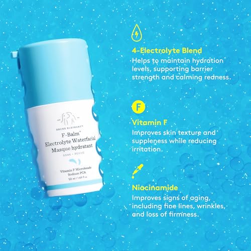 Drunk Elephant F-Balm Electrolyte Waterfacial - 50 ml/1.69 fl oz - Deeply Hydrating Overnight Face Mask - Clean Clinical Skincare - Cruelty-Free - Free of Essential Oils, Silicones, and Fragrance - Thumbnail 5