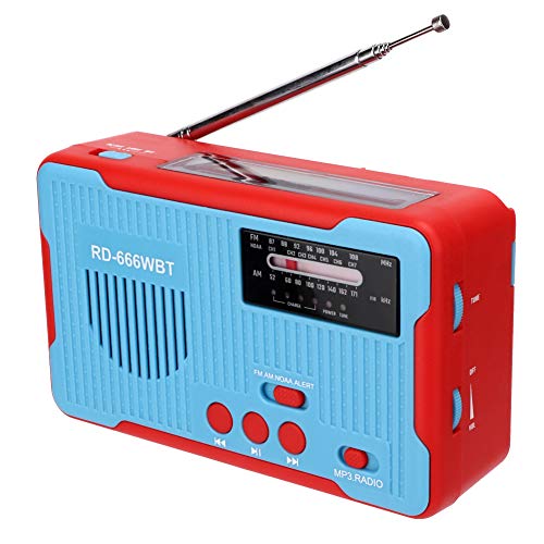Radio AM/FM solaire et manivelle RD666WBT pour urgences et camping