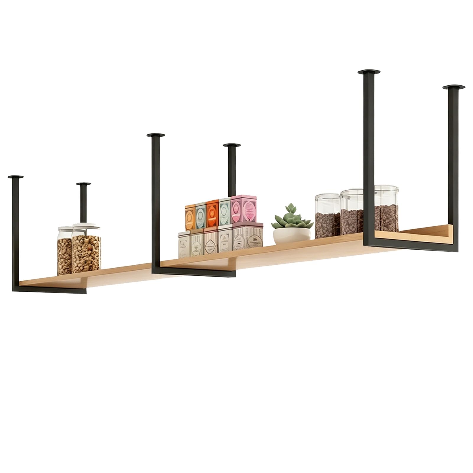 Casier à vin Suspendu, présentoir en Bois Massif, Support de Rangement de gobelets à Pied, étagère à Bouteilles de vin pour Bar, Cuisine, Restaurant, Maison