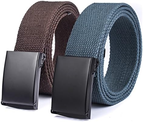 Canvas web Hiker Belt Military Tactical Waist Belt 2 Pack by ViViKiNG