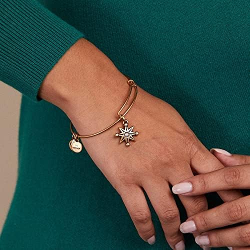 Miniatura 3 de Alex and Ani Path of Symbols - Brazalete expandible para mujer, dije Starburst, acabado rafeeliano, 2 a 3.5 pulgadas