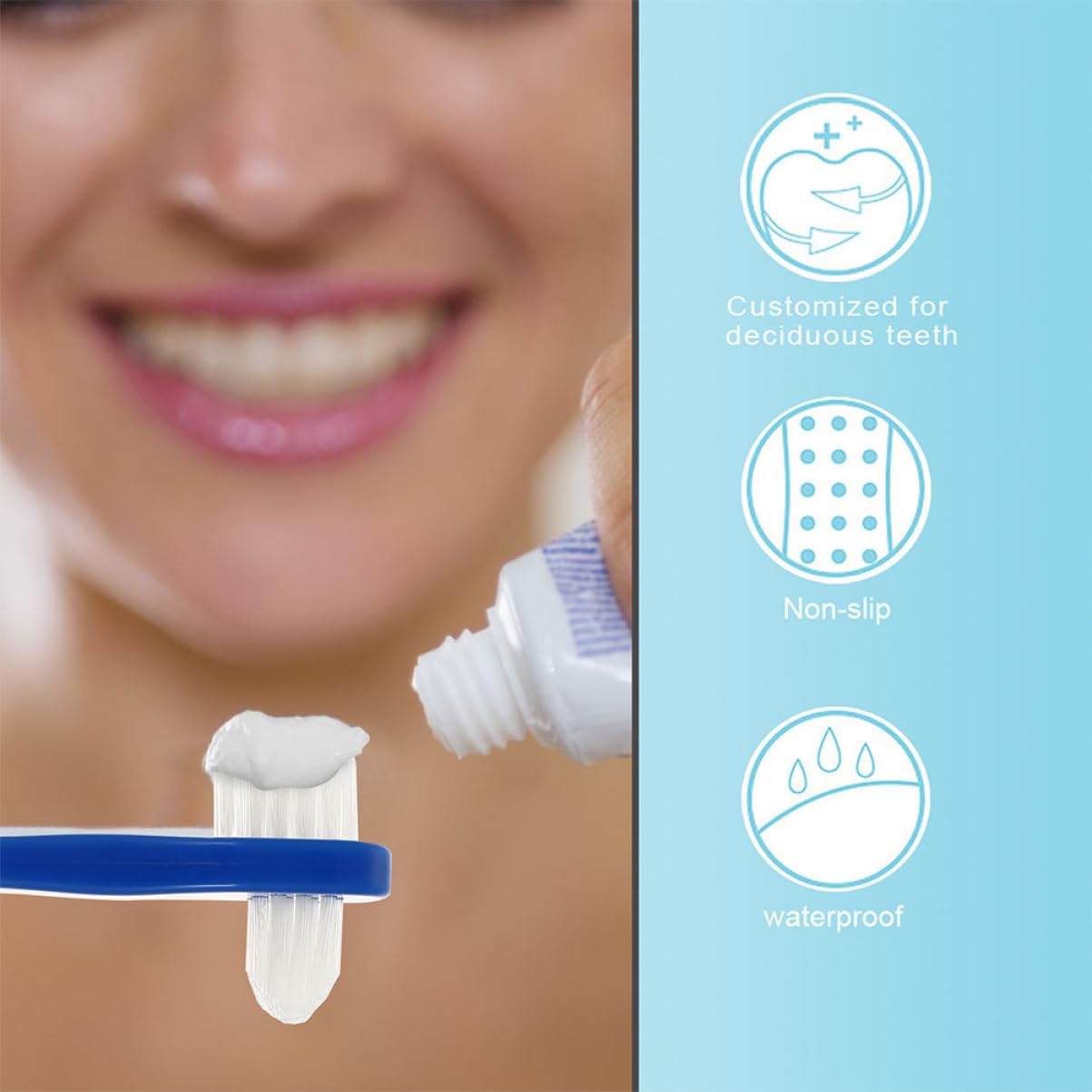 Healvian 30 Pezzi Spazzolino Denti Finto A Doppia Spazzolino per Dentiera Spazzolino da Viaggio Spazzola Pulizia Dentiera Testa Spazzolino Denti Finto per Denti Finti