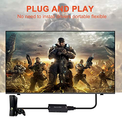 Zuzong Xbox 360 To Hdmi Converter, Hd Link Cable For Xbox 360, Xbox 360 To Hdmi Support 720P, Compatible With Xbox 360 And Xbox 360 Slim. #TOP4