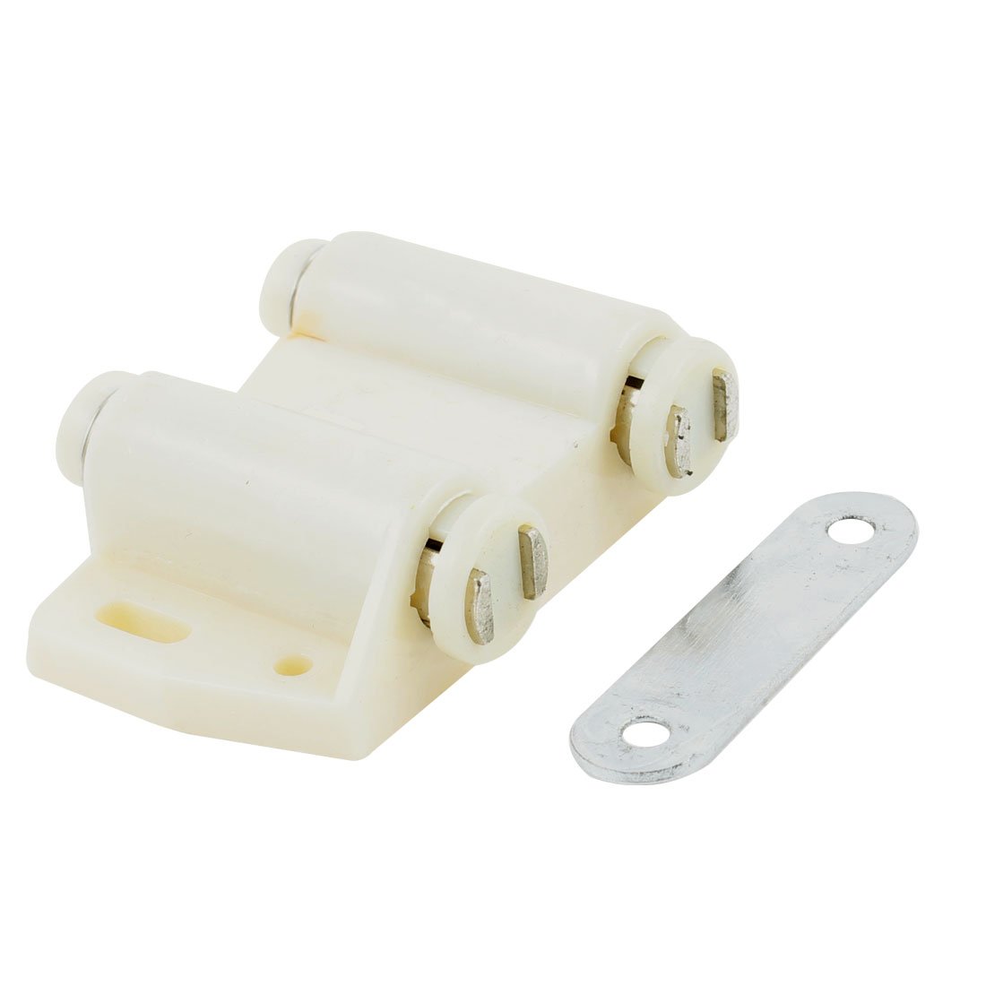 Uxcell Beige Sourcingmap A13071600ux0643 6.6 Cm Width Double Touch Press Door Magnetic Catch Latch