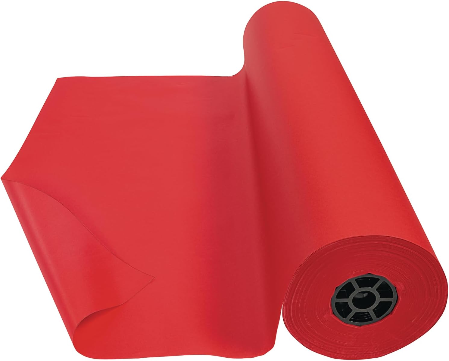 Colorations Dual Surface Paper Roll Classroom Supplies for Arts and Crafts Flame Red (36" x 1000') - DSFR