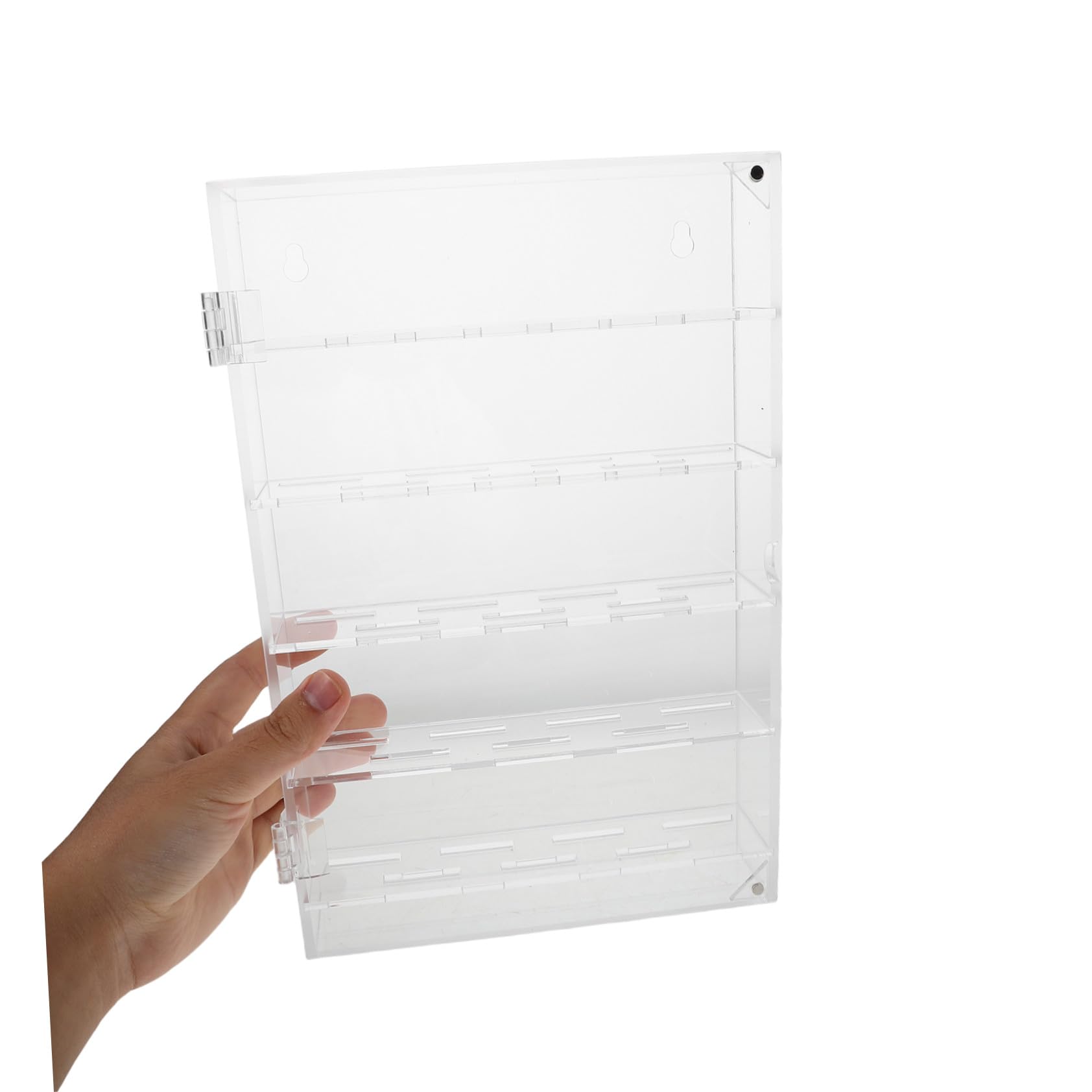 TOYANDONA Vitrina para Monedas de Colección Transparente de Acrílico Caja de Exhibición para Monedas Desafío y Fichas de Póker Capacidad para Protección Antipolvo y Cerradura de Seguridad
