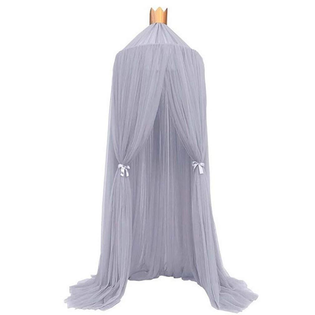 Familyhouse Mosquito Net Bed Canopy Yarn Play Tent Bedding for Kids Playing Reading with Children Round Lace Dome Netting Curtains