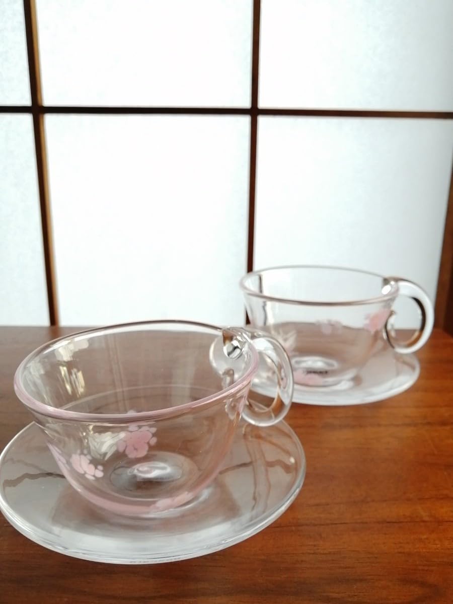 スガハラガラス　sghr ガラス 2個セット　マグカップ Amazon | SUGAHARA カップ&ソーサー 2客セット ペア sghr