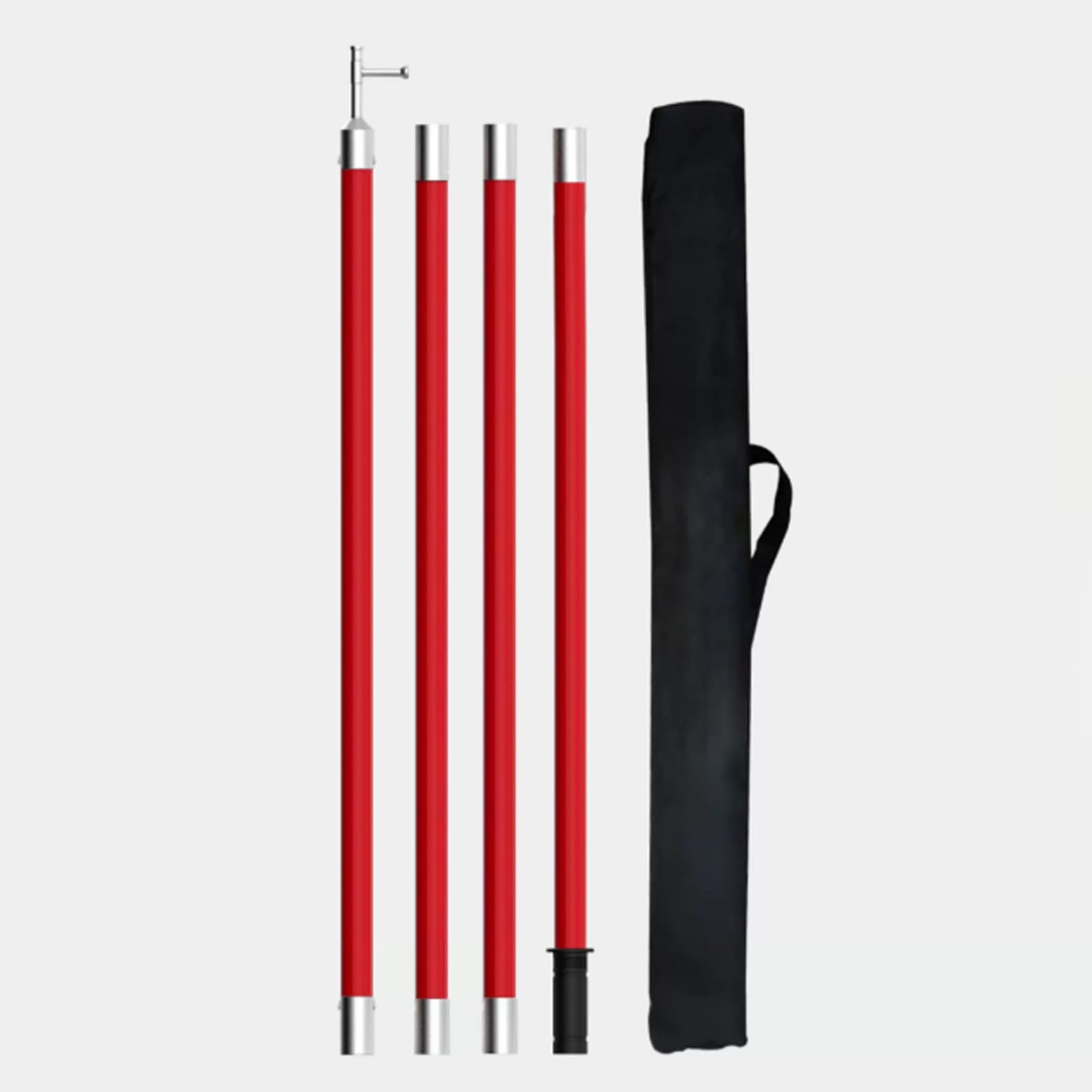 Vyrata High Voltage Insulated Rescue Hook, Lightweight Anti-Electrocution Pole(3-Section13ft/157/4m)
