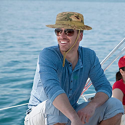 Frtkk Military Boonie Hat Tactical Adjustable Boonie Hats For Men Women Hunting Fishing Outdoor Safari Sun Black #TOP6