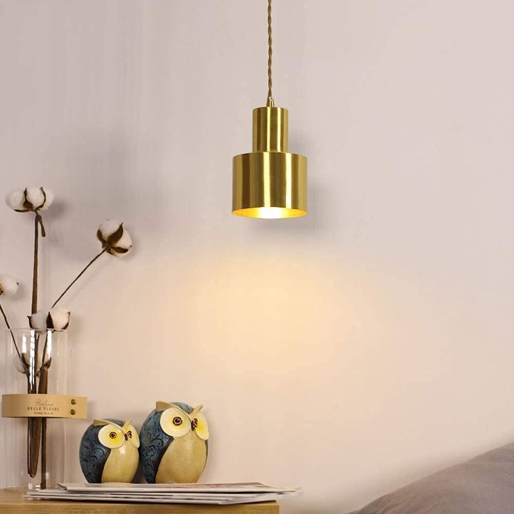 Araña retro industrial de cobre con luz E27 para iluminación elegante 8