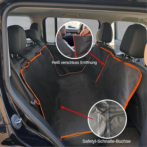 Protection de siège arrière pour chien auto et SUV imperméable - 4