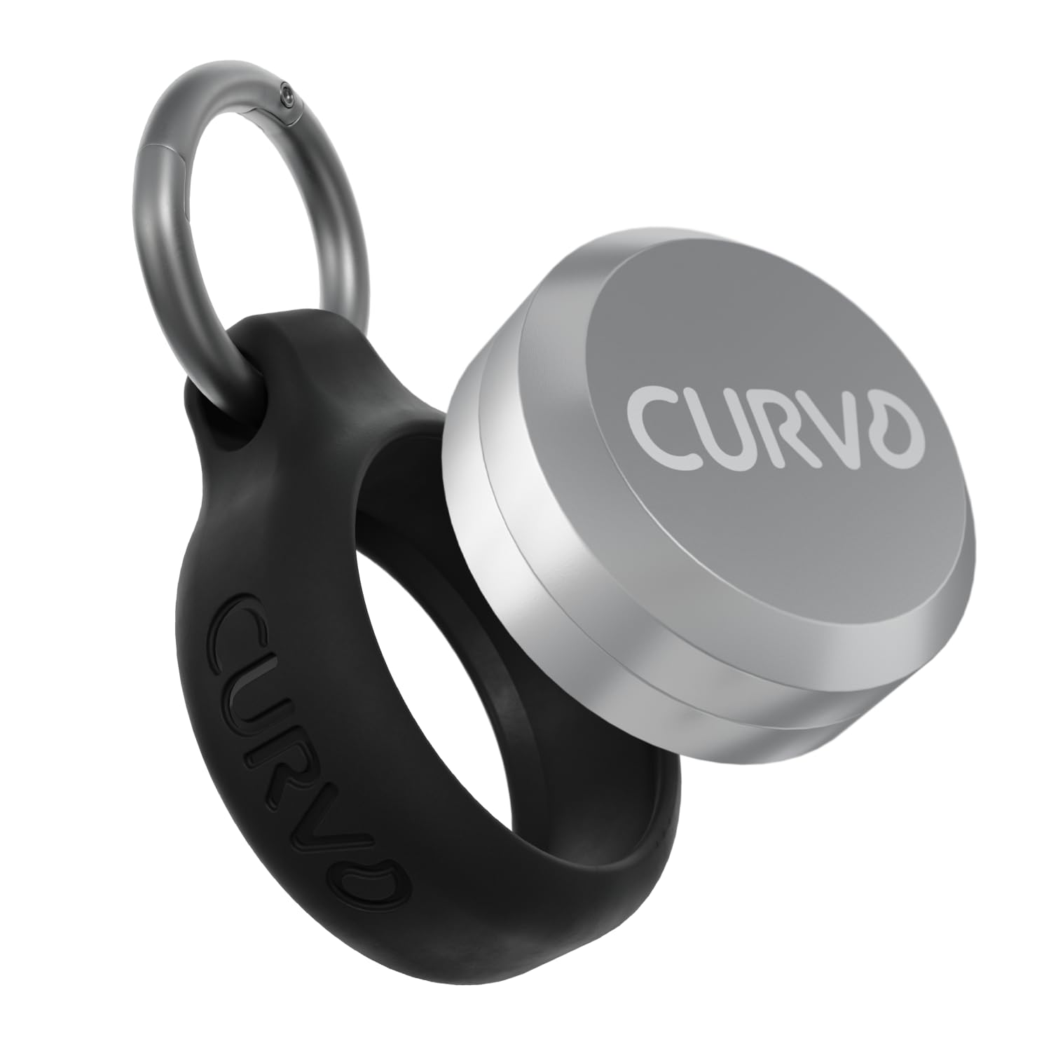 Estuche de transporte premium CURVD: llavero de viaje duradero, organizador de pastillas y pastillero de viaje, pequeño soporte impermeable para pastillas, tapones para los oídos y joyas, compatible con bucle, vibradores y Eargasm.
