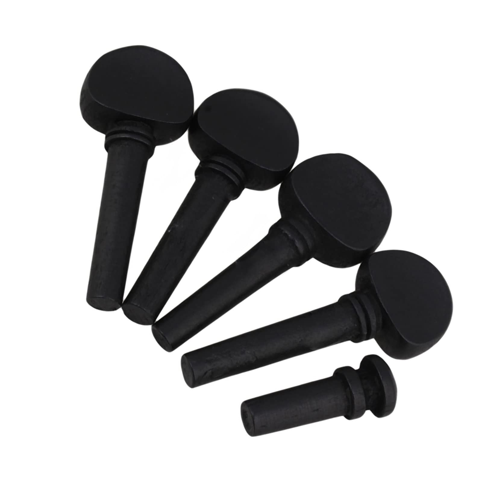 Dnjid Black Violin Accessories For Beginners 1/2 Size Violin String Ebony Tuning Pegs End Pin For Violin Instrument Accessories