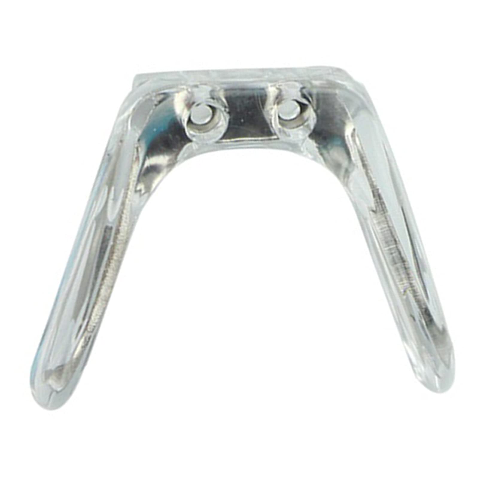 SBTRKT 50 Stück Brillen-Nasenpads aus Silikon, Metallkern-Brillenbrücke, Brillenscharnier-Reparaturzubehör. (Color : Silver)