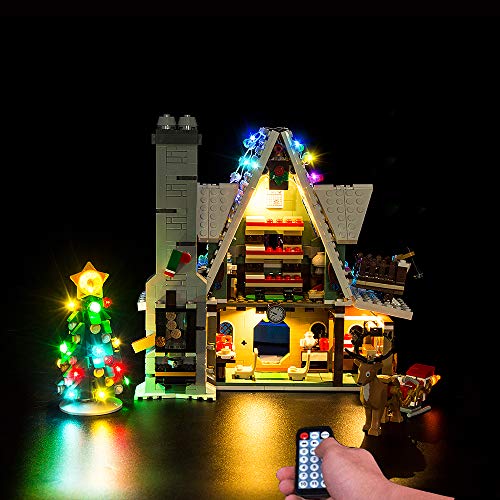 T-Club RC LED Light Kit for Lego Elf Clubhouse 10275, Lighting Kit Compatible with Lego 10275 ( Lego Set Not Include ) (with Remote Control)