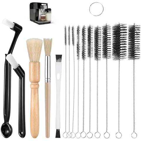 Omevett 15 Piece Coffee Cleaning Brush Set Cover