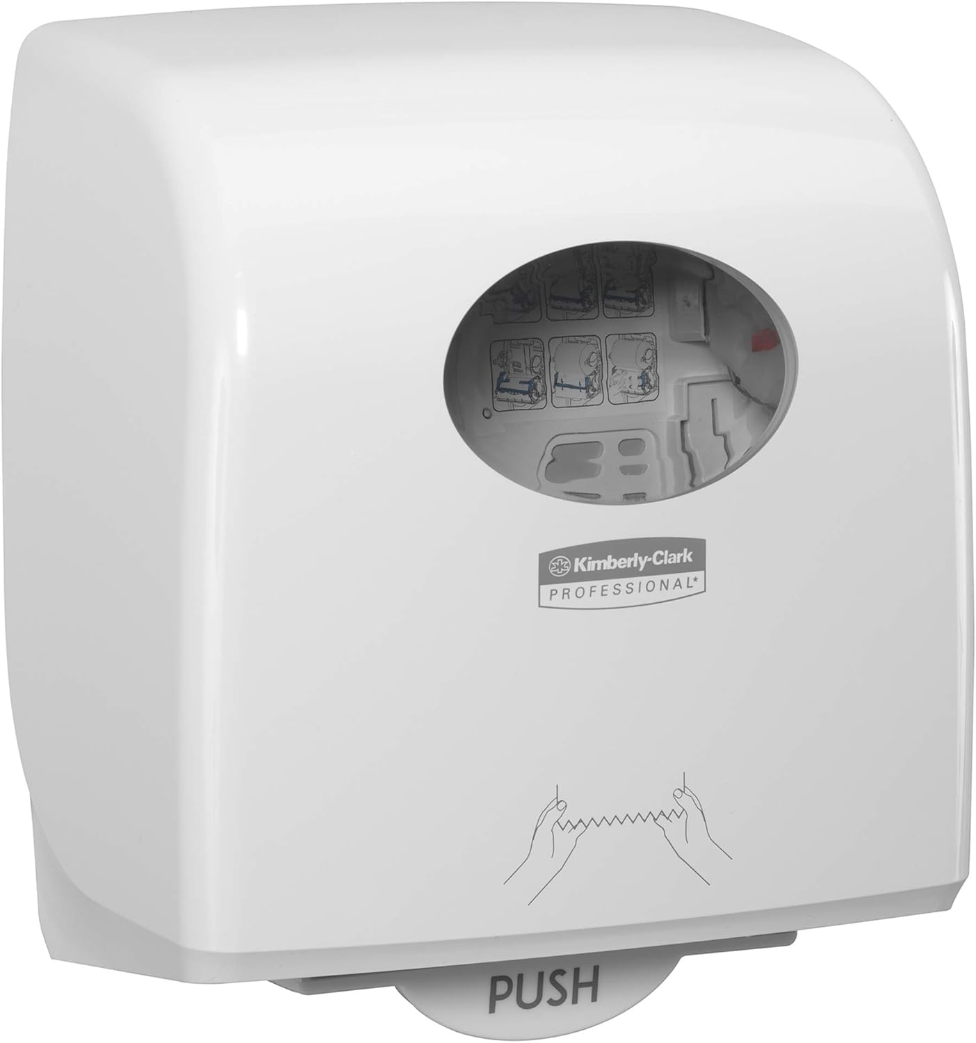 Distributeur d’essuie-Mains en Rouleaux Slimroll Aquarius 7955 – Blanc, Fixation Murale, Compact et hygiénique, Idéal pour sanitaires à Fort trafic