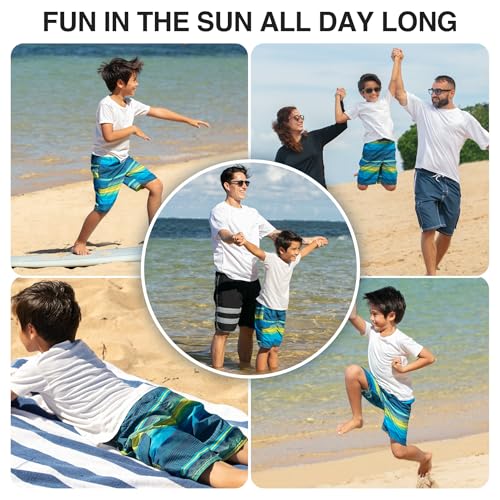 Image of Kanu Surf Boys' Sprint Stripe Swim Trunk