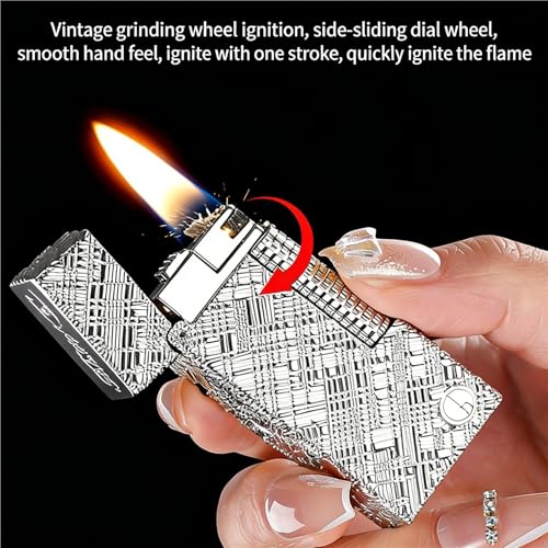Encendedor de queroseno recargable con encendido deslizante suave 4
