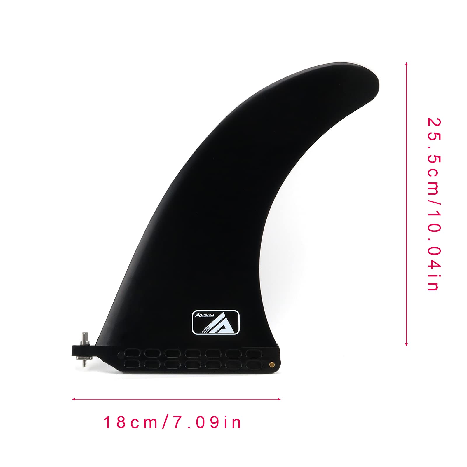 AQUBONA Aleta de surf 9"/8"/7.5" - Nylon reforzado con fibra de vidrio - Aleta central para tabla de surf SUP