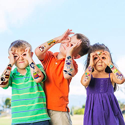 Cerlaza 220 Styles Luminous Temporary Tattoos For Kids Gifts, Fake Tattoos Party Favors Supplies For Boys Girls, Unicorn Dinosaurs Pirate Space Mermaid Stickers Makeup For Toddler Tatoo-20 Sheets #TOP4